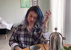 Young Housewife Loves Morning Sex - Cum in My Coffee