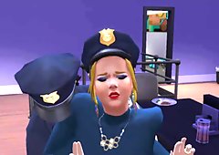 Big ass police officer forced and impregnated